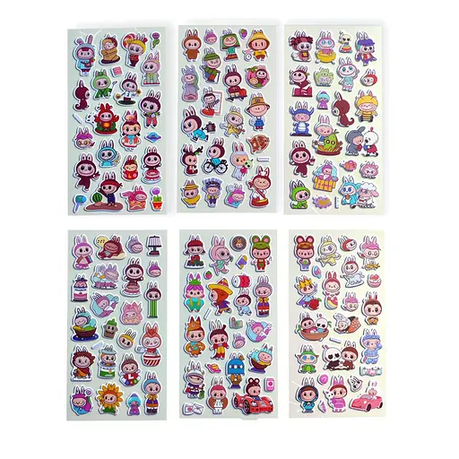 Наклейки дитячі 6 дизайнов 12 шт. (762831ML)