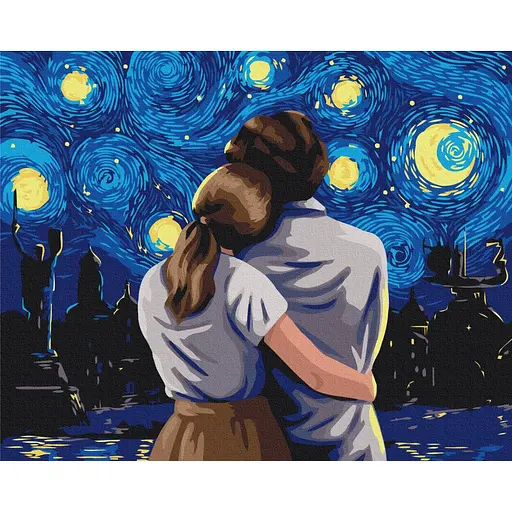 Картина по номерам Взгляд в киевскую ночь Полина Скурихина Brushme 40x50 см разноцветная 000276991