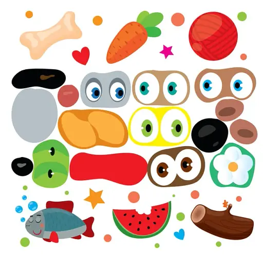 Наклейки для малюків. Очі котика - фото 3