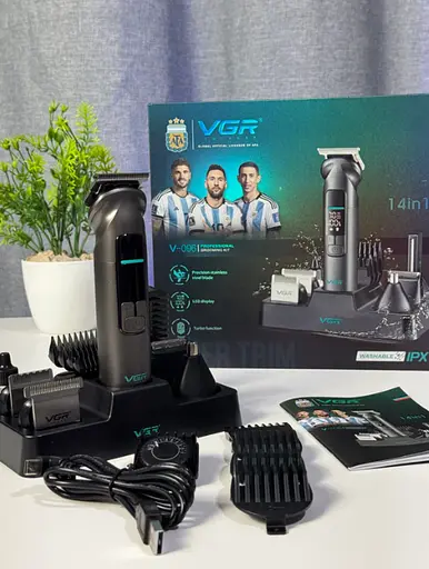 Профессиональный набор по уходу за волосами VGR V-096 14-в-1 Grooming Kit for Men - фото 4