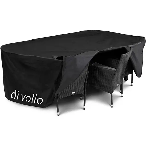 Садовая мебель Di Volio Verona 8+1 черная - фото 2