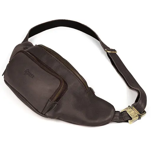 Шкіряна бананка TARWA 14х36х8 см 000296035 - фото 7