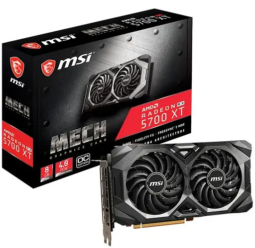 Видеокарта MSI AMD Radeon RX 5700 XT MECH OC (Radeon RX 5700 XT MECH OC) (GDDR6, 256 bit, PCI-E v4.0 x16) Б/у - фото 5