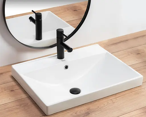 Умивальник Rea Daisy врізний білий REA-U0875, Білий - фото 2