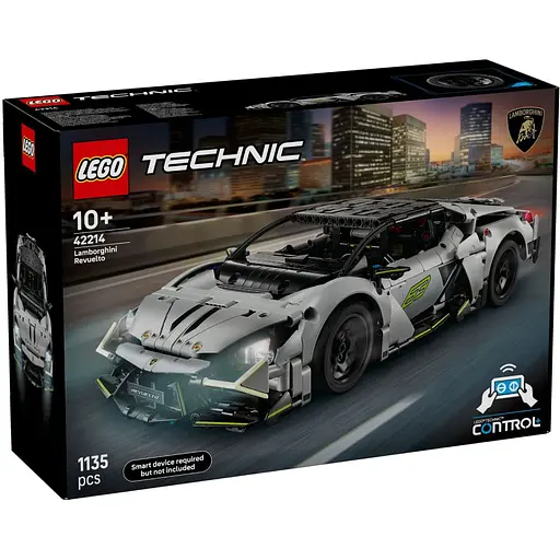 Конструктор LEGO Technic Суперкар Lamborghini Revuelto 1135 деталей (42214)