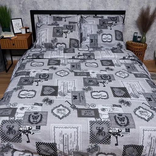 Комплект постельного белья Moon&Star Бязь Gold Люкс Vintage Keys King Size 220x240 наволочки 2х50х70 - фото 7