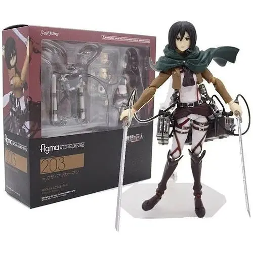 Фігурка Figm Фігм Attack on Titan Атака Титанів Mikasa Ackerman Мікаса Аккерман 15 см Figm203 - фото 1