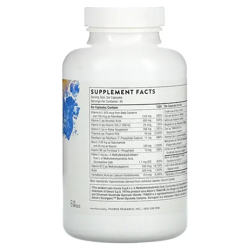 Вітаміни та мінерали Thorne Men's Multi 50+, 180 капсул для чоловіків 50+ - фото 2