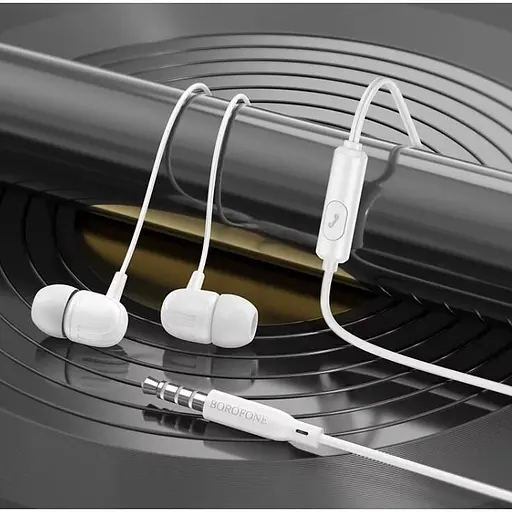 Навушники BOROFONE BM77 Ascending universal headset with microphone White - фото 3