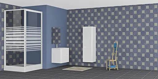 Душова кабіна Eger Frida 90x90 см без піддону 599-151/1, другий, білий - фото 3