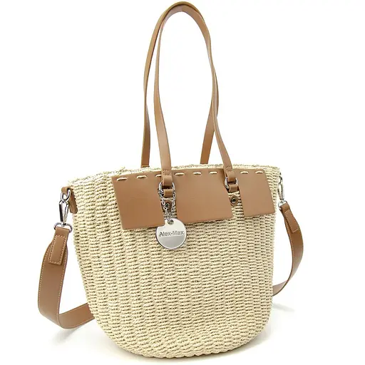 Плетеная летняя вместительная сумка Firenze Italy F-IT-2101B