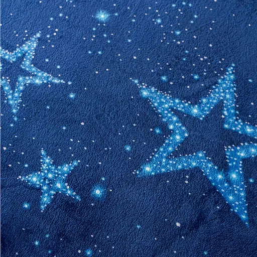 Плед Love You Созвездие грез 150x200 см велсофт темно-синий (9101) - фото 5