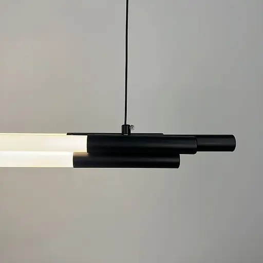 Чорний трубчастий LED світильник у корпусі 90 см | Line F | Арт. MJ351-900L BK - фото 2