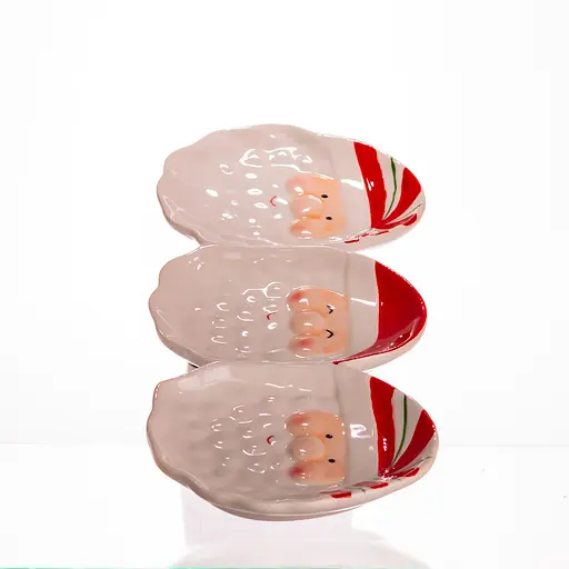 Блюдо сервировочное новогоднее для закусок Yiwu Santa Claus 33.5×12.5 см CR-1-33 - фото 4