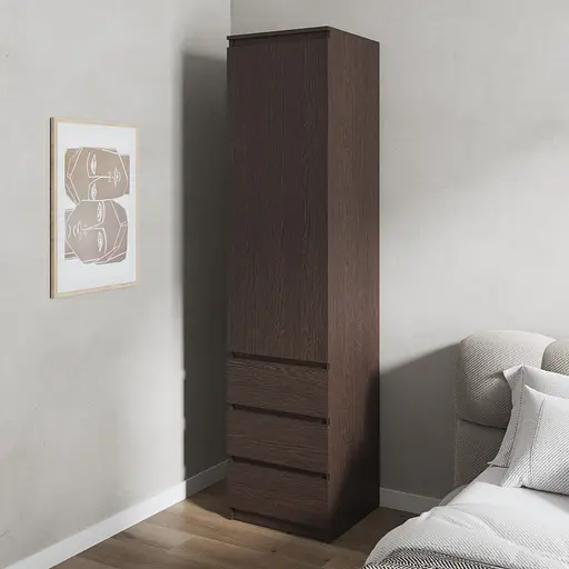 Шкаф для одежды Vays, пенал с полками и ящиками, без ручек R-35 - фото 5