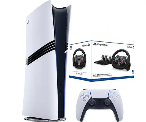 Ігрова консоль Sony PlayStation 5 Pro 2Tb + Кермо та педалі Logitech G29 Driving Force Racing Wheel - фото 2