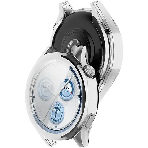 Чохол-накладка DK для Huawei Watch GT 5 46mm Silicone Face Case (silver) - фото 3