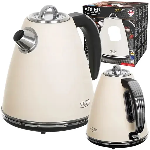 Чайник метал Adler AD-1343 Creme