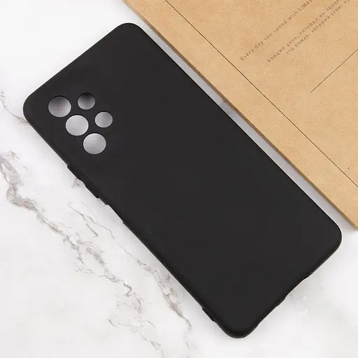 Чохол Silicone Cover Lakshmi Full Camera (AAA) для Samsung Galaxy A32 4G Чорний / Black - фото 4