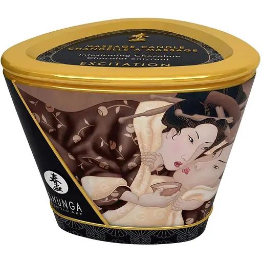 Масажна свічка Shunga Massage Candle шоколад, 170 мл - фото 3
