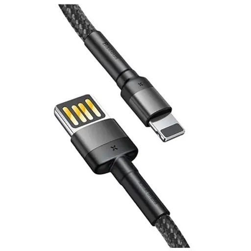 Дата кабель Baseus Cafule Lightning Cable Special Edition 1.5A (2m) (CALKLF-H) Серый - фото 3