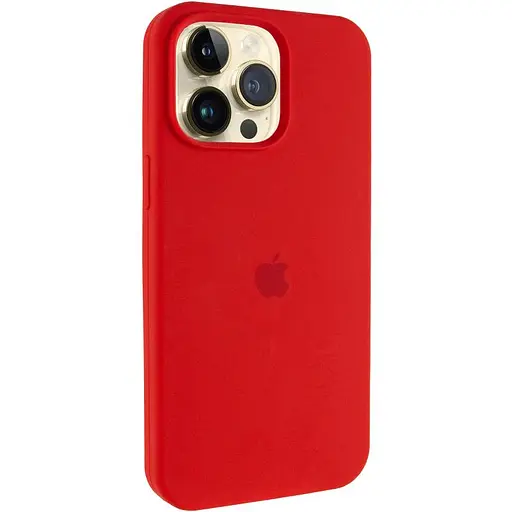Чехол Silicone Case AA Logo with MagSafe для Apple iPhone 12 Pro Max 6.7 Красный/Red - фото 1