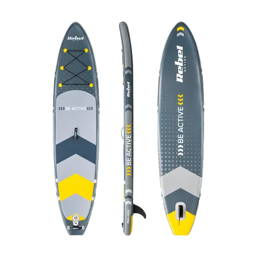 SUP дошка Rebel Active 350 см з аксесуарами сапборд 150 кг 350 x 81 х 15 см Grey - фото 3
