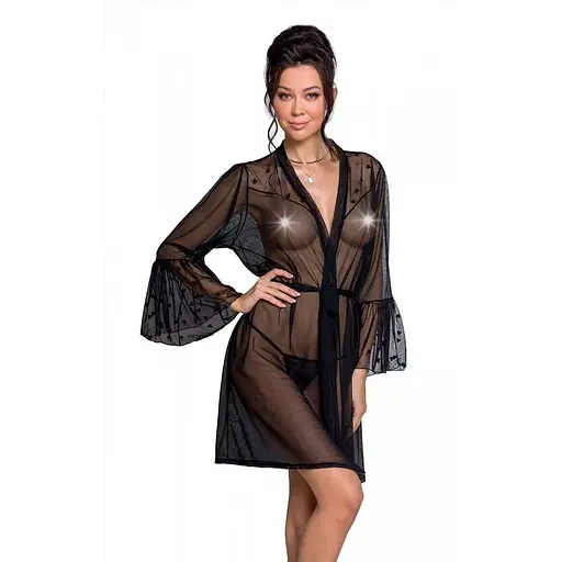 Воздушный пеньюар LOVELIA PEIGNOIR black - Passion L/XL