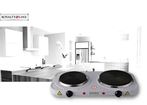 Електрична плита на дві конфорки Royalty Line DKP-2500.15 1000 + 1500 Вт - фото 2