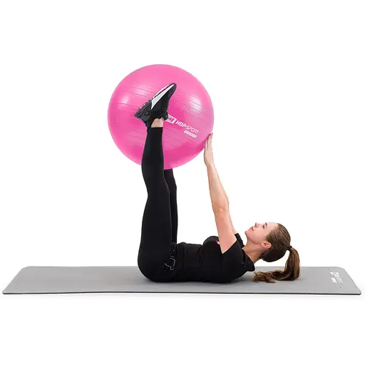 Фитбол Hop-Sport 75см маджента + насос - фото 4