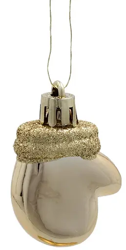 Набір ялинкових прикрас Chomik срібло + шампань 24 шт. (BIK7205) - фото 4