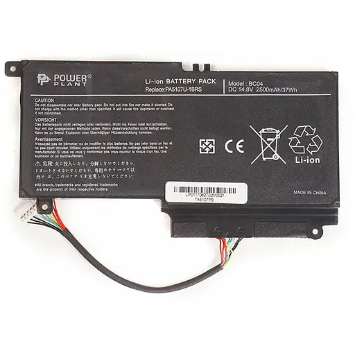 Акумулятор PowerPlant для ноутбуків TOSHIBA Satellite L55 (PA5107U-1BRS, TA5107P9) 14.4V 3000mAh