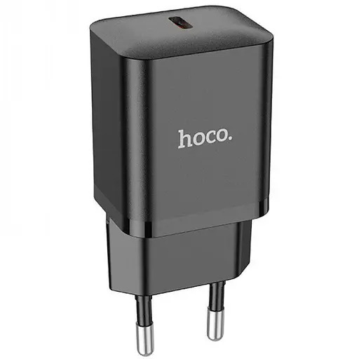 Мережевий зарядний пристрій Hoco N27 Innovative single port PD20W charger чорний - фото 1