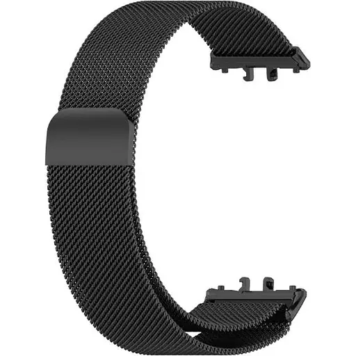 Ремешок DK для Samsung Galaxy Fit3 (R390) Metal Milanese Loop Magnetic (black) - фото 2