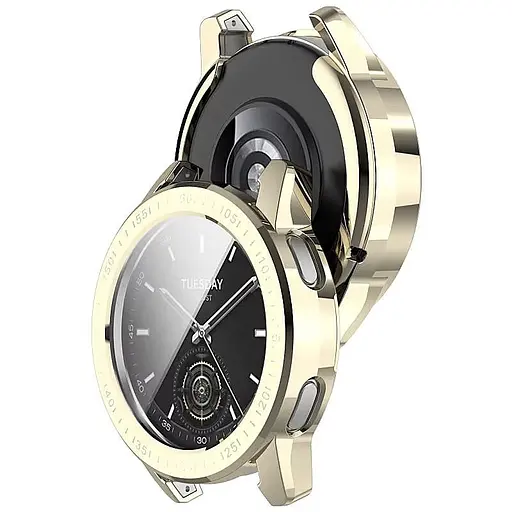 Комплект Tamister для годинника Xiaomi Mi Watch Color 2 вінтажне золото (чохол + металевий ремінець 22 мм) - фото 4