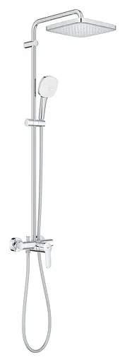 Душевая система с однорычажным смесителем настенного монтажа Grohe Tempesta System 250 Cube 26692001, Хром - фото 2