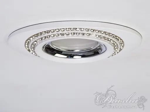 Світильник точковий Diasha врезка білий, кристали MR-16 - фото 2