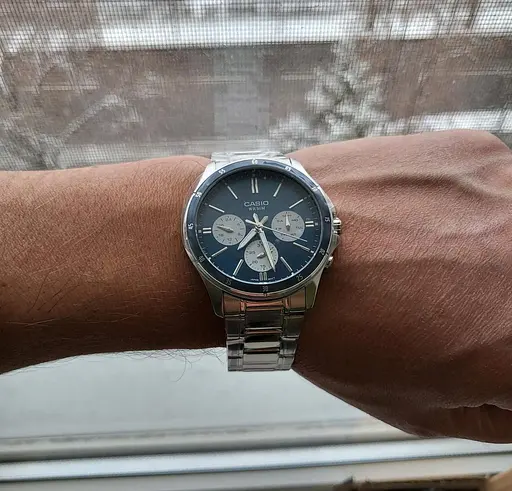 Чоловічий годинник Casio Timeless Collection MTP-1374D-2A3VDF - фото 4