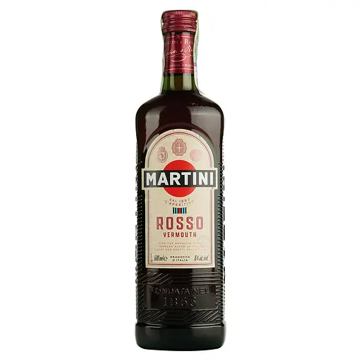 Вермут Martini Rosso, червоний, солодкий, 15%, 0,5 л (38041)