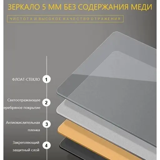 Дзеркало Dusel DE-M3051 75x100 см з годинником і Bluetooth, Білий - фото 2