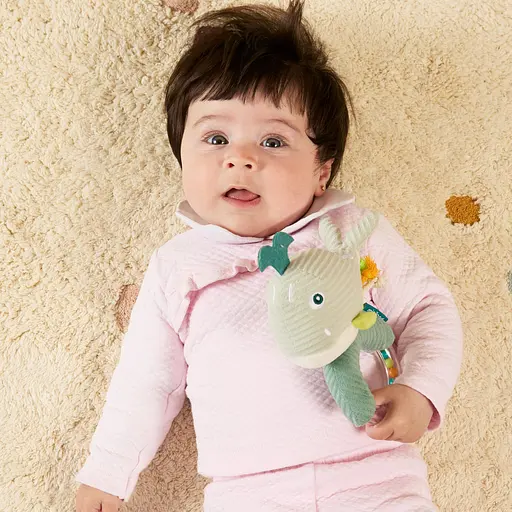 Подарочный набор в коробке (текстильный комфортер и погремушка) Miniland Baby Sea Gift (97360) - фото 6