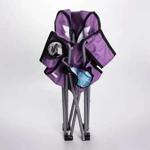 Детское кресло Lugi SJ-0065LBL туристическое складное 34х58х65 см фиолетово-голубое - фото 7