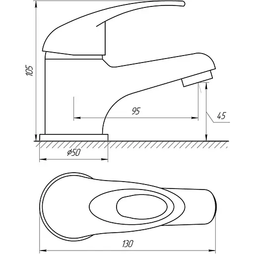 Змішувач для раковини Globus Lux Sena GLS-101 - фото 3