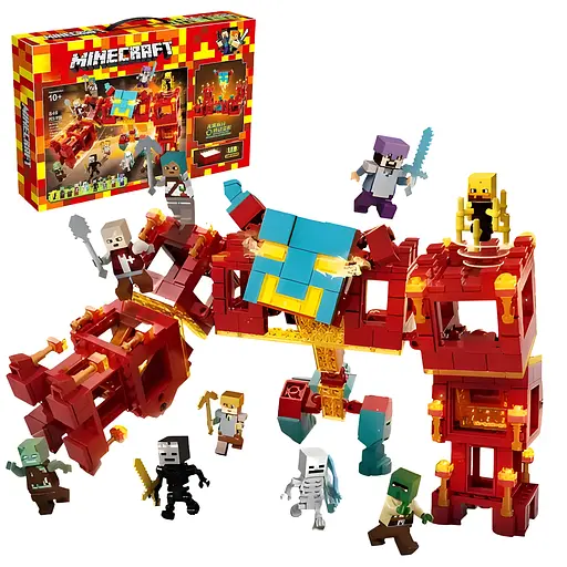 Конструктор Minecraft Вогняний голем з LED-підсвіткою на 849 деталей (6657) - фото 2