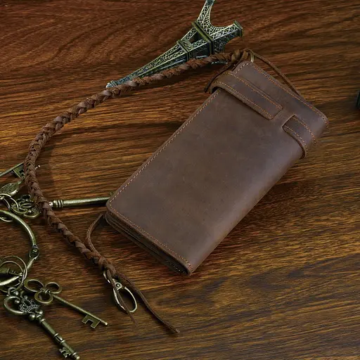 Чоловічий шкіряний клатч Vintage 9х18 см acs0018171 - фото 2