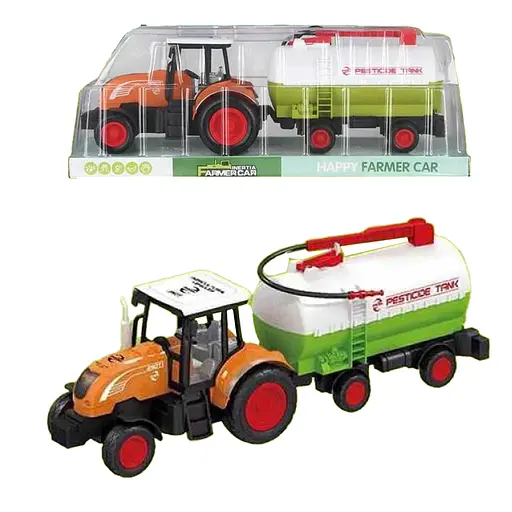 Трактор, инерция, съемный прицеп, подвижные детали (В ассортименте)