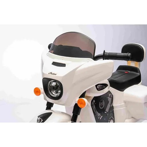 Дитячий електромотоцикл Ramiz Chopper Indian 6, білий (PA.BDM0963.BIA) - фото 5