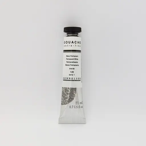 Гуашева фарба Sennelier професійна, 21 мл, S1, Перманентний білий
