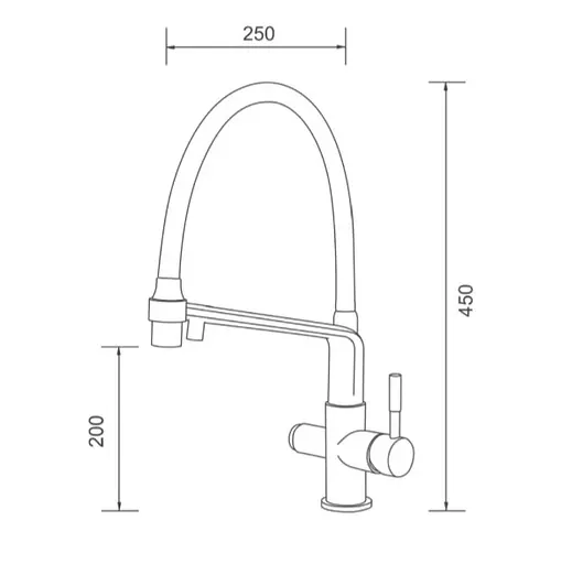 Змішувач для кухні Gappo з виходом для питної води, з гнучким виливом G4398-9 - фото 7