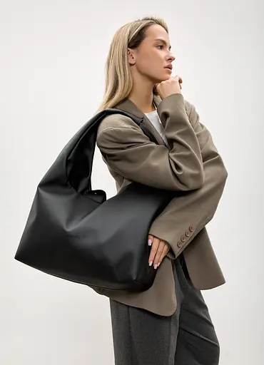 Женская сумка Sambag HOBO L черный 34 х 37 х 16 см (53300001) - фото 1